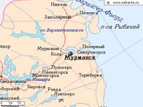 Карта Мурманска. Фото: www.mojgorod.ru (с) Карта Мурманска. Фото: www.mojgorod.ru (с)