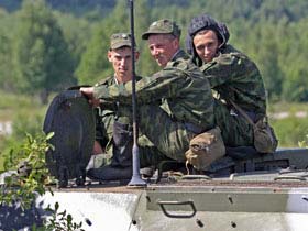 Российские военные в Грузии. Фото радио "Маяк" (с) Российские военные в Грузии. Фото радио "Маяк" (с)