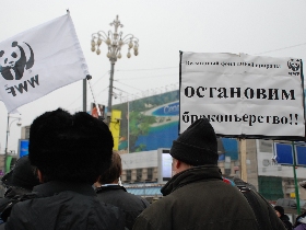 Митинг против браконьерства, Москва. Фото Каспарова.Ru Митинг против браконьерства, Москва. Фото Каспарова.Ru