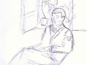 "Устал", судебная зарисовка Светланы Сорокиной. Фото с сайта www.risuemsud.ru/ "Устал", судебная зарисовка Светланы Сорокиной. Фото с сайта www.risuemsud.ru/
