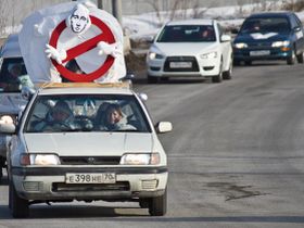 Автопробег в Томске. Фото из "Живого журнала" Автопробег в Томске. Фото из "Живого журнала"