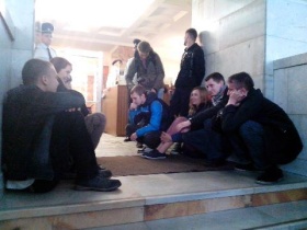 Активисты "Другой России". Фото из "Твиттера" Активисты "Другой России". Фото из "Твиттера"