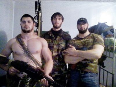 Охранники Кадырова. Фото "Новая газета" Охранники Кадырова. Фото "Новая газета"