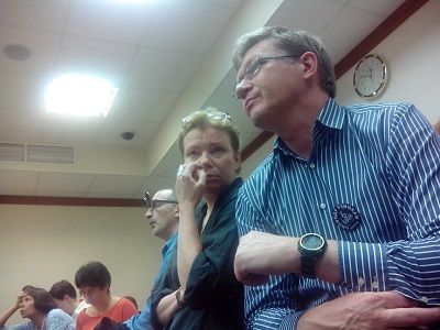 Ксения Ларина и Владимир Рыжков. Фото из фейсбука Петра Царькова Ксения Ларина и Владимир Рыжков. Фото из фейсбука Петра Царькова