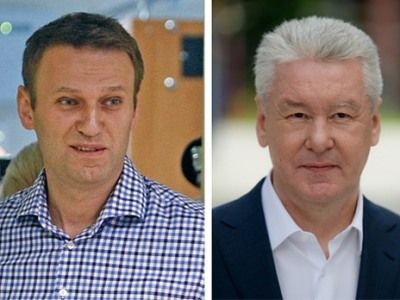 Собянин и Навальный (Фото: bfm.ru) Собянин и Навальный (Фото: bfm.ru)