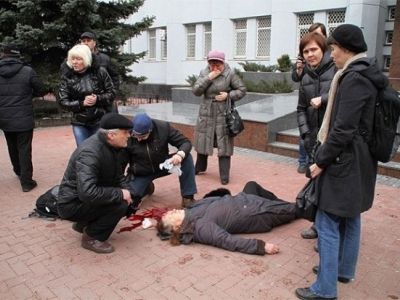 Расстрел митингующих у СБУ в Хмельницком (unian) Расстрел митингующих у СБУ в Хмельницком (unian)