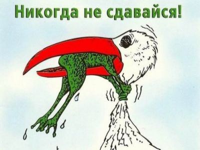 "Никогда не сдавайся!" Крикатура "Никогда не сдавайся!" Крикатура