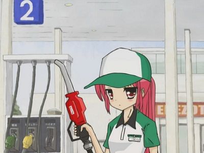Автозаправка (из японского мультфильма). Источник - http://anime.astronerdboy.com/ Автозаправка (из японского мультфильма). Источник - http://anime.astronerdboy.com/