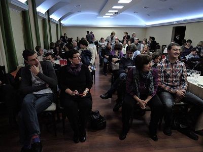 Редакция "Эха Москвы" на встрече с Лесиным. Фото из поста автора Редакция "Эха Москвы" на встрече с Лесиным. Фото из поста автора