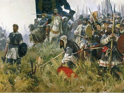 А.Бубнов, "Утро на Куликовом поле" (фрагмент). Источник - http://literatura5.narod.ru/bubnov.html А.Бубнов, "Утро на Куликовом поле" (фрагмент). Источник - http://literatura5.narod.ru/bubnov.html