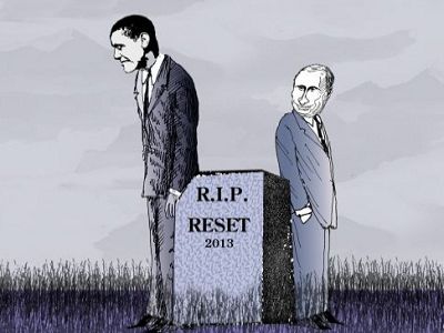 Путин, Обама и перезагрузка (карикатура). Источник - http://floppingaces.net/ Путин, Обама и перезагрузка (карикатура). Источник - http://floppingaces.net/