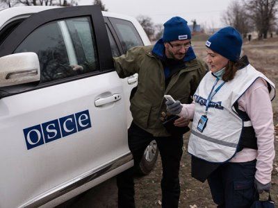 Миссия ОБСЕ на востоке Украины. Фото: polit.ru Миссия ОБСЕ на востоке Украины. Фото: polit.ru