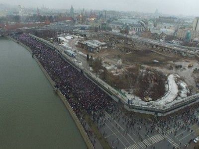 Москва, марш в память о Борисе Немцове (вид с воздуха). Источник - https://www.facebook.com/DinarSpbRu Москва, марш в память о Борисе Немцове (вид с воздуха). Источник - https://www.facebook.com/DinarSpbRu