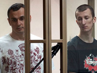 Олег Сенцов и Александр Кольченко. Фото: Svoboda.org Олег Сенцов и Александр Кольченко. Фото: Svoboda.org