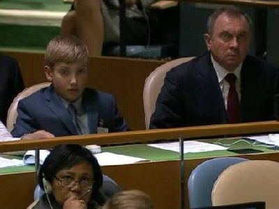 Николай Лукошенко, сын президента Белоруссии на 70-й сессии Генассамблеи ООН. Фото: "Наша нива" Николай Лукошенко, сын президента Белоруссии на 70-й сессии Генассамблеи ООН. Фото: "Наша нива"
