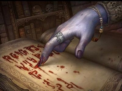 Подписание договора с дьяволом. Источник - occultizm.net Подписание договора с дьяволом. Источник - occultizm.net
