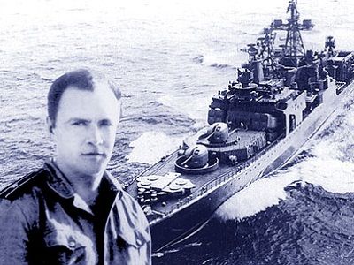 Валерий Саблин и БПК "Сторожевой". Источник - wiki.wargaming.net Валерий Саблин и БПК "Сторожевой". Источник - wiki.wargaming.net