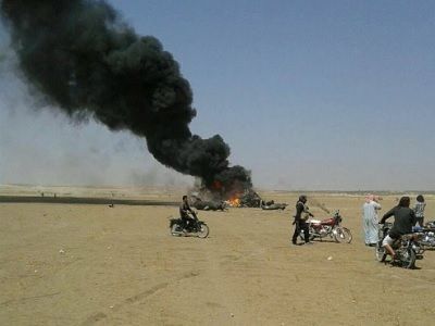 Сбитый вертолет в Сирии. Фото: twitter.com/Conflicts Сбитый вертолет в Сирии. Фото: twitter.com/Conflicts