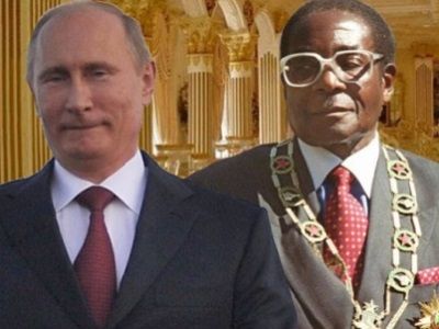 В.Путин и Р.Мугабе. Источник - rustelegraph.ru В.Путин и Р.Мугабе. Источник - rustelegraph.ru