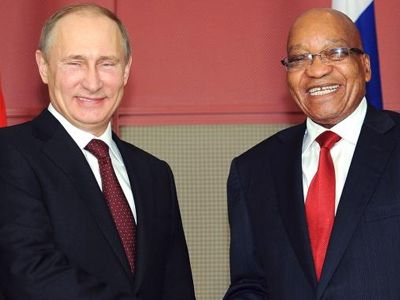 Путин и президент ЮАР Джейкоб Зума. Фото: thetimes.co.uk Путин и президент ЮАР Джейкоб Зума. Фото: thetimes.co.uk