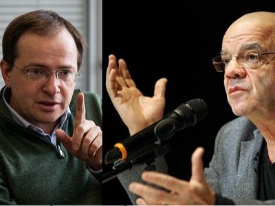 Министр культуры Мединский; К.А.Райкин. Источники - sgzt.com; medialeaks.ru Министр культуры Мединский; К.А.Райкин. Источники - sgzt.com; medialeaks.ru