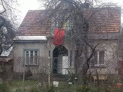 Флаг СССР на доме в Вильнюсе Флаг СССР на доме в Вильнюсе