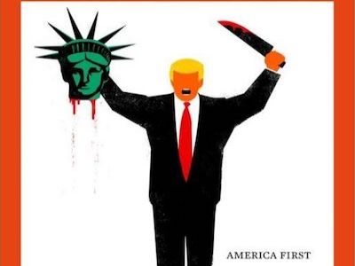 Трамп обезглавил статую Свободы. Фото: bbc.com Трамп обезглавил статую Свободы. Фото: bbc.com