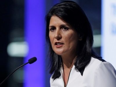 Постоянный представитель США при ООН Никки Хейли. Фото: news-front.info Постоянный представитель США при ООН Никки Хейли. Фото: news-front.info