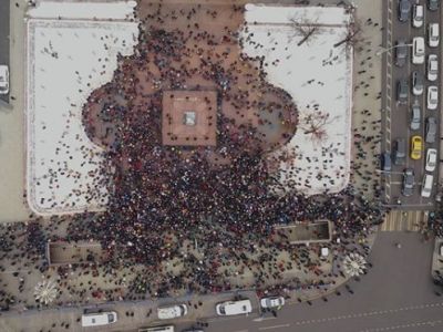 Забастовка избирателей. Фото: drone.nest Забастовка избирателей. Фото: drone.nest