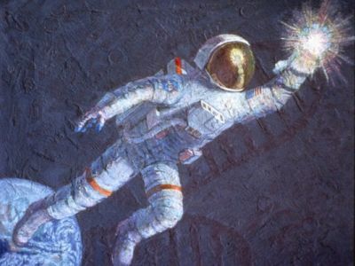 Алан Бин, "Достижение звезд". Источник: aviationarthangar.com Алан Бин, "Достижение звезд". Источник: aviationarthangar.com