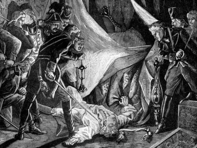Убийство императора Павла I. Французская гравюра, 1880-е: ru.wikipedia.org Убийство императора Павла I. Французская гравюра, 1880-е: ru.wikipedia.org