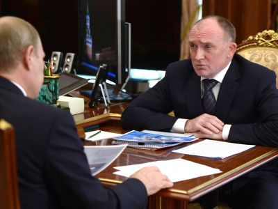 Челябинский губернатор Дубровский на встрече с Путиным. Фото: Kremlin.ru Челябинский губернатор Дубровский на встрече с Путиным. Фото: Kremlin.ru