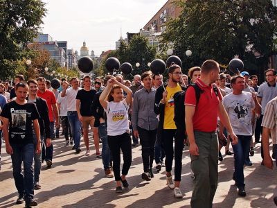 Шествие оппозиции в Пензе. Фото: Александр Воронин, Каспаров.Ru Шествие оппозиции в Пензе. Фото: Александр Воронин, Каспаров.Ru