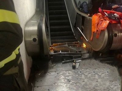 Обрушившийся эскалатор в римском метро, 23.10.18. Фото: rtvi.com Обрушившийся эскалатор в римском метро, 23.10.18. Фото: rtvi.com