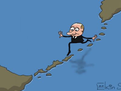 Путин и Курильские острова. Карикатура С.Елкина: svoboda.org Путин и Курильские острова. Карикатура С.Елкина: svoboda.org