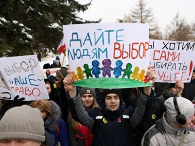 Митинг за прямые выборы мэра. Фото: Марина Садчикова, Каспаров.Ru Митинг за прямые выборы мэра. Фото: Марина Садчикова, Каспаров.Ru