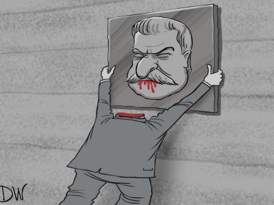 Обожатели Сталина. Карикатура С.Елкина: dw.com Обожатели Сталина. Карикатура С.Елкина: dw.com