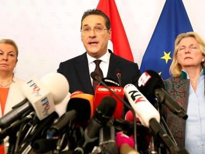 Вице-канцлер Австрии и председатель Партии свободы ФПО Хайнц-Кристиан Штрах. Фото: EPA / UPG Вице-канцлер Австрии и председатель Партии свободы ФПО Хайнц-Кристиан Штрах. Фото: EPA / UPG