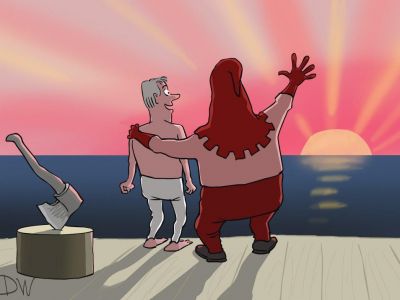 Палач и жертва. Карикатура dw.com Палач и жертва. Карикатура dw.com