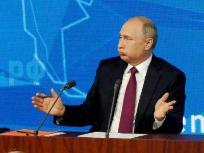 Ежегодная пресс-конференция Путина. Фото: Reuters Ежегодная пресс-конференция Путина. Фото: Reuters
