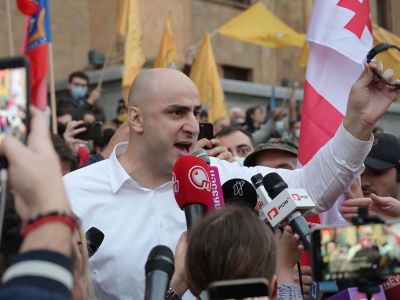 Ника Мелия выступает на акции оппозиции в Тбилиси. Фото: Владимир Умикашвили / РИА Новости Ника Мелия выступает на акции оппозиции в Тбилиси. Фото: Владимир Умикашвили / РИА Новости