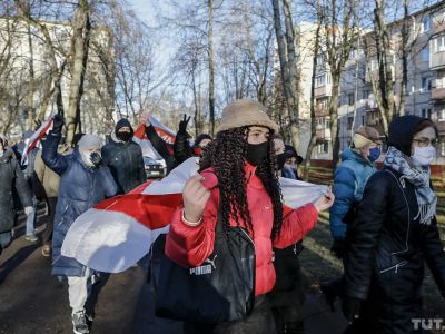 Протестующие в Минске, 6.12.2020. Фото: tut.by Протестующие в Минске, 6.12.2020. Фото: tut.by
