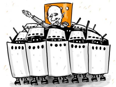 Спрятавшись за щитами. Карикатура А.Петренко: petrenko.uk Спрятавшись за щитами. Карикатура А.Петренко: petrenko.uk