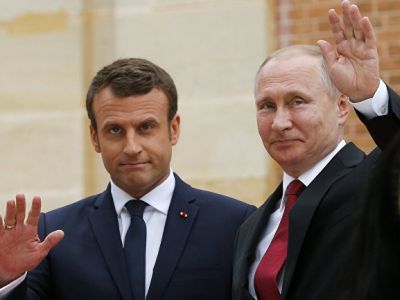 Эммануэль Макрон и Владимир Путин. Фото: Alexander Zemlianichenko / REUTERS Эммануэль Макрон и Владимир Путин. Фото: Alexander Zemlianichenko / REUTERS