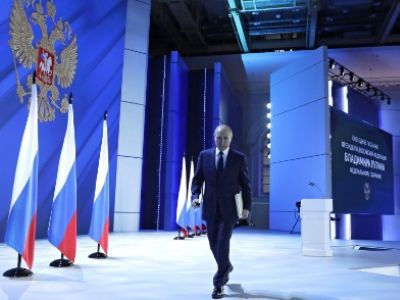 Владимир Путин, послание Федеральному собранию, 21.04.21. Фото: kremlin.ru Владимир Путин, послание Федеральному собранию, 21.04.21. Фото: kremlin.ru