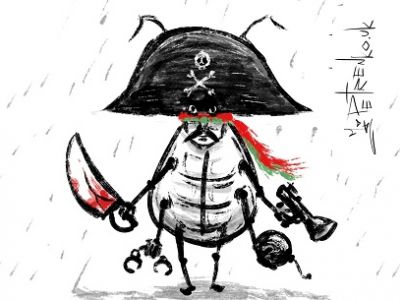 Тараканище - воздушный пират. Карикатура А.Петренко: www.instagram.com/petrenkoandryi Тараканище - воздушный пират. Карикатура А.Петренко: www.instagram.com/petrenkoandryi
