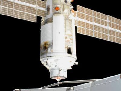 Стыковка российского модуля "Наука" с МКС. Фото: NASA Стыковка российского модуля "Наука" с МКС. Фото: NASA