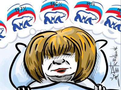 Сон в выборную ночь. Карикатура А.Петренко: t.me/PetrenkoAndryi Сон в выборную ночь. Карикатура А.Петренко: t.me/PetrenkoAndryi
