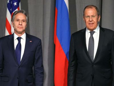 Госсекретарь США Энтони Блинкен и глава МИД России Сергей Лавров Фото:Пресс-служба МИД РФ Госсекретарь США Энтони Блинкен и глава МИД России Сергей Лавров Фото:Пресс-служба МИД РФ