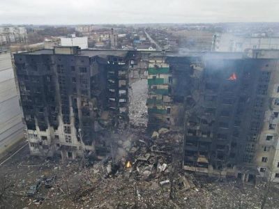 Бородянка, Киевская обл. - последствия обстрелов. Фото: t.me/ressentiment_channel Бородянка, Киевская обл. - последствия обстрелов. Фото: t.me/ressentiment_channel
